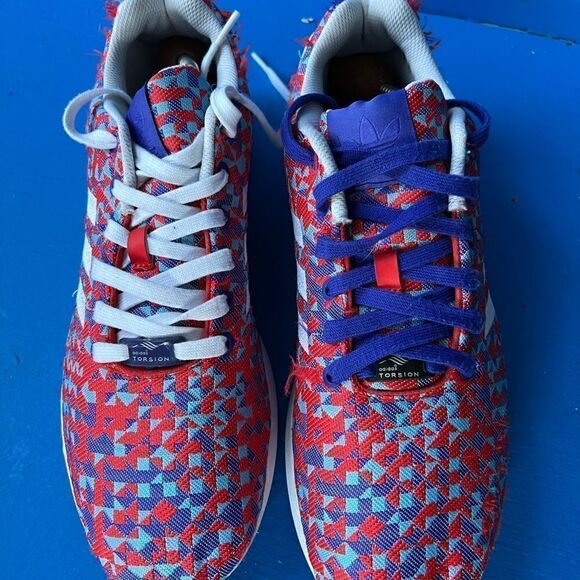 Adidas Men's ZX FLUX WEAVE Shoes Night Flash Multicolor B34473 Size 11.5 US - Picture 3 of 7